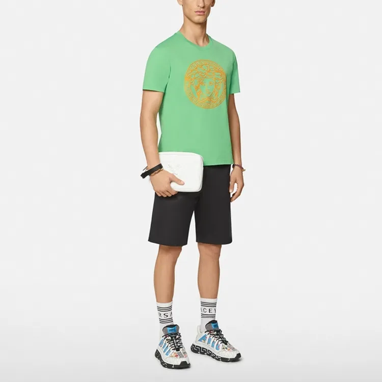VERSACE T-Shirts Men Green-3