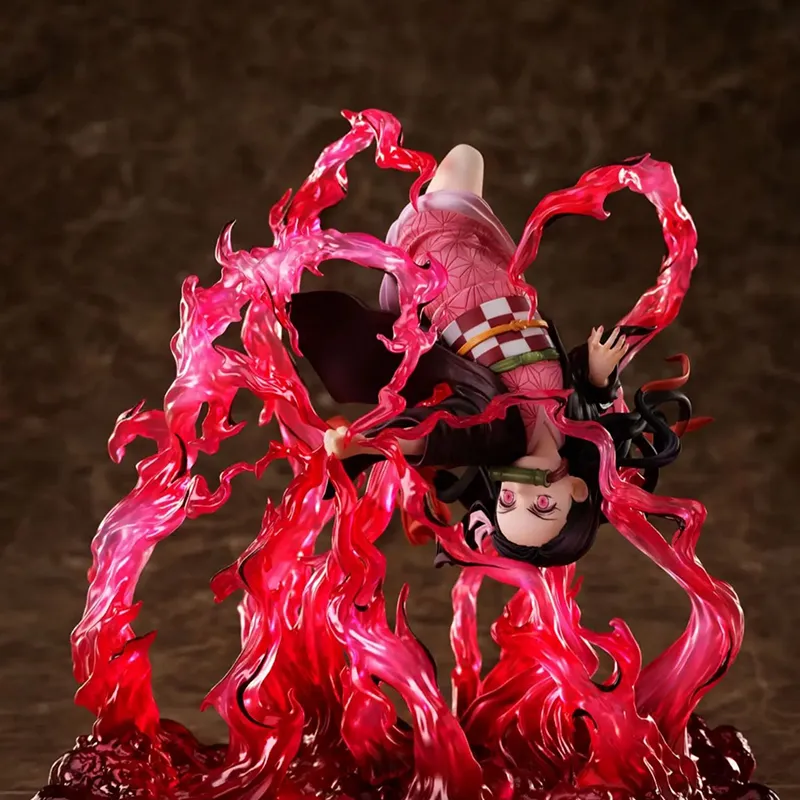 Aniple Nezuko Kamado Demon Slayer  Kimetsu No Yaiba Blood Demon Art Burst Blood Ver. 20cm Scale Figures-1