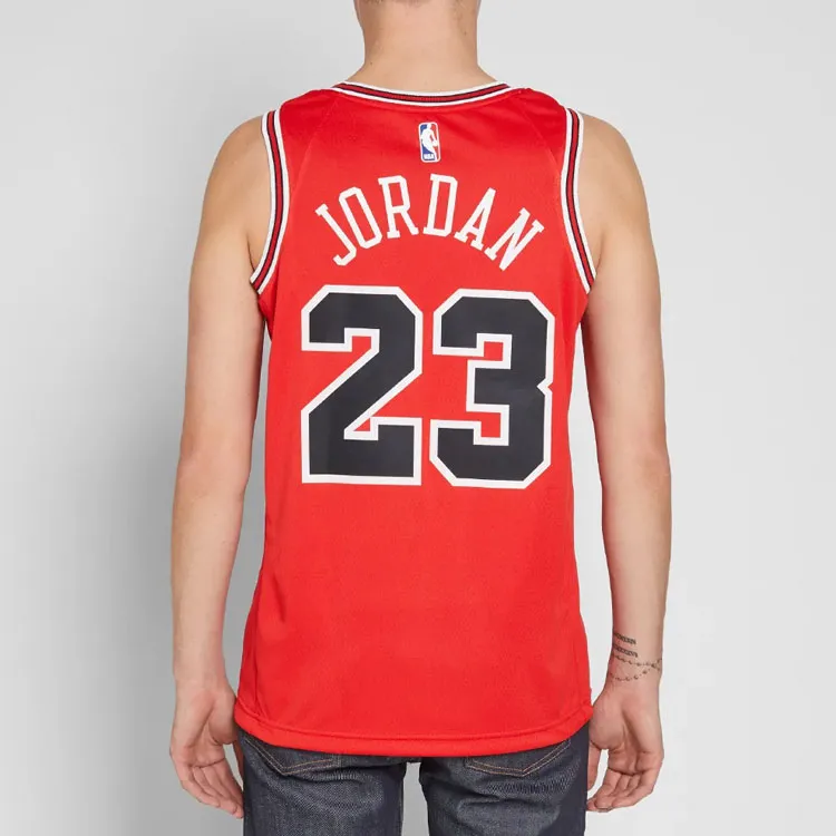 Jordan Basketball Jerseys Men's Red-4