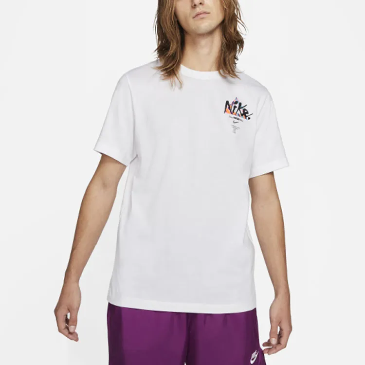 Nike T Shirts Men White-3