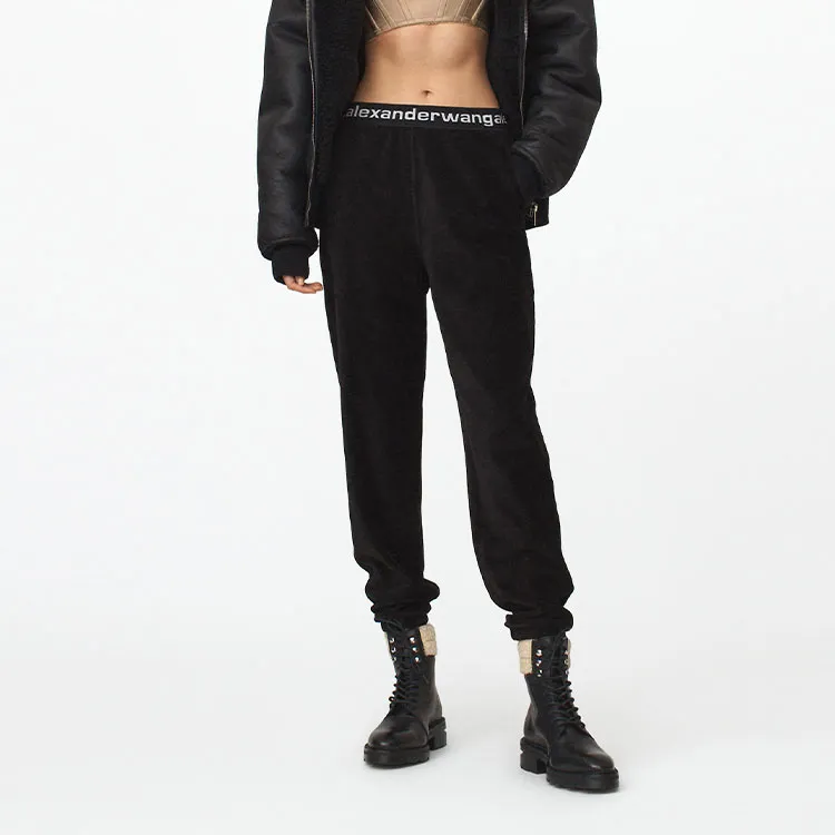 Alexander Wang Logo waistband Track Pants-2