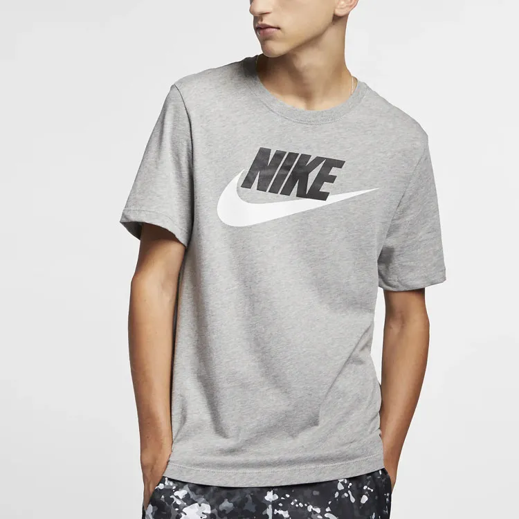 Nike T Shirts Men Gray-3
