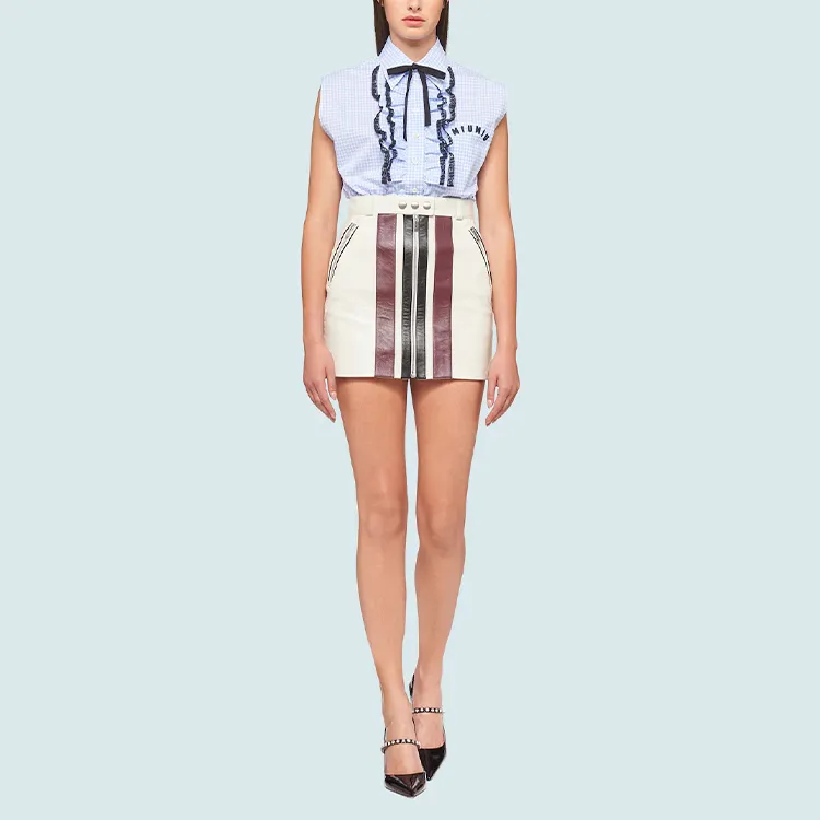 MIU MIU SS21 Shirt Women's Sky Blue-1