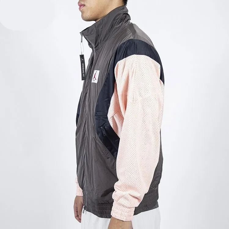Jordan Flight Jackets Men Gray Pink-4