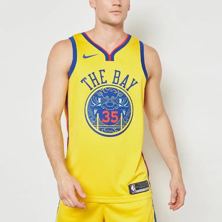 Nike Nike X NBA Basketball Jerseys Men's Yellow-2