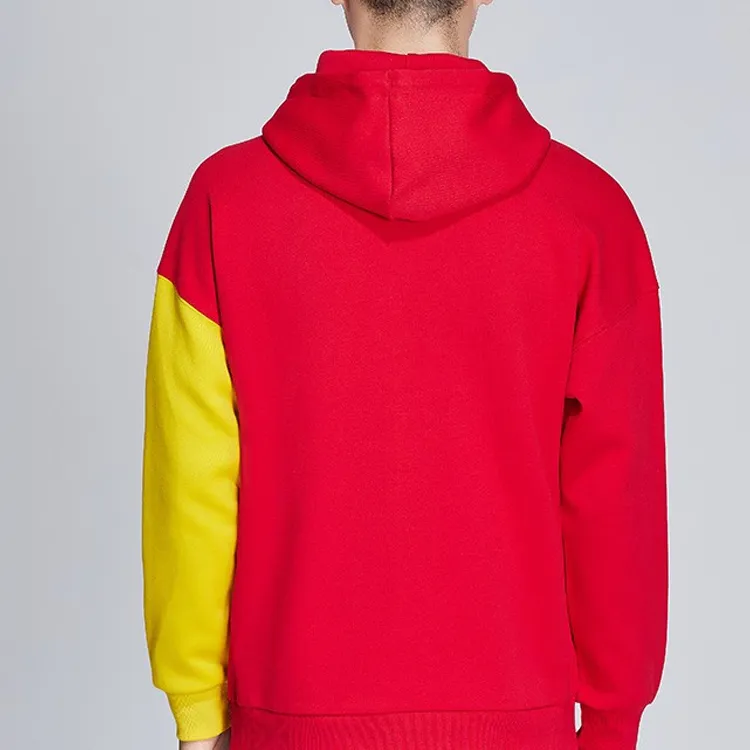 LiNing Sweatshirt Unisex Red Yellow Patchwork-3
