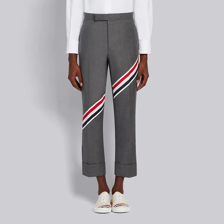 THOM BROWNE Casual Pants Men Medium Gray-2