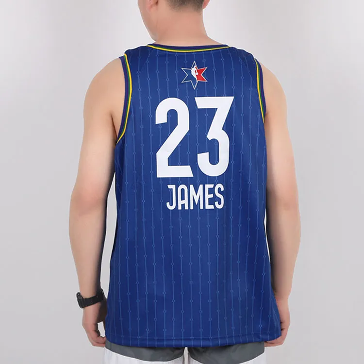 Jordan Basketball Jersey Men's Blue-3