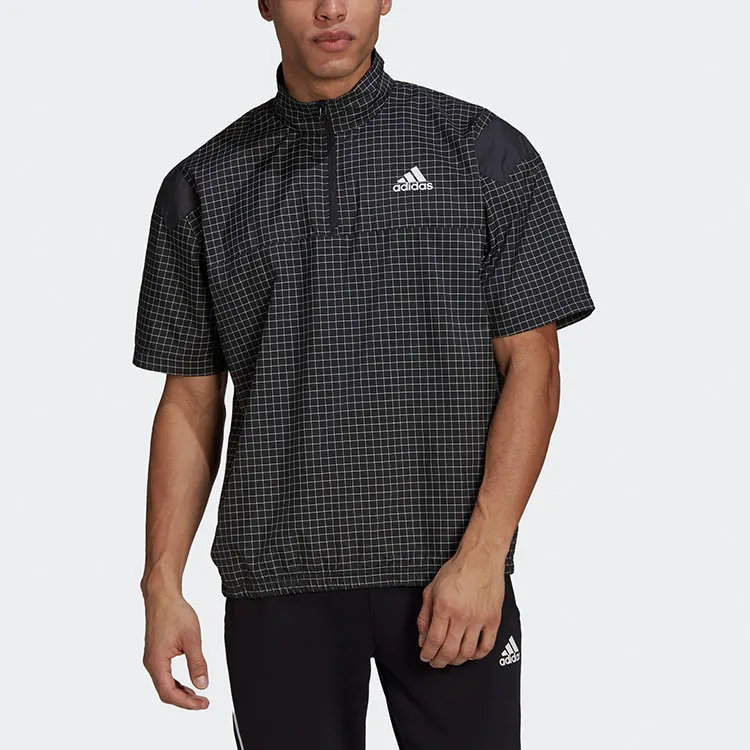 Adidas Set in Sleeve T Shirt Men's Black-1