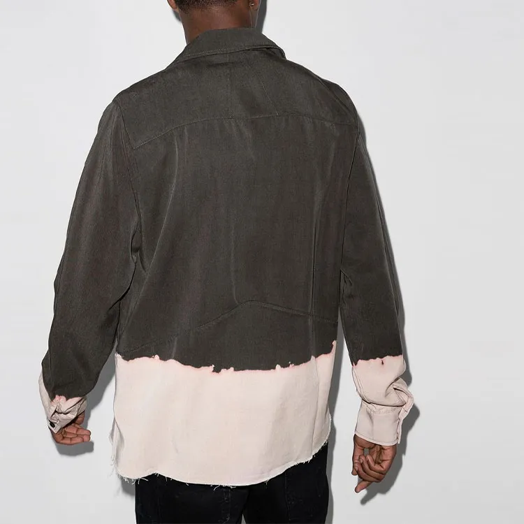 RHUDE Acid Wash Long Sleeve Button Down-2