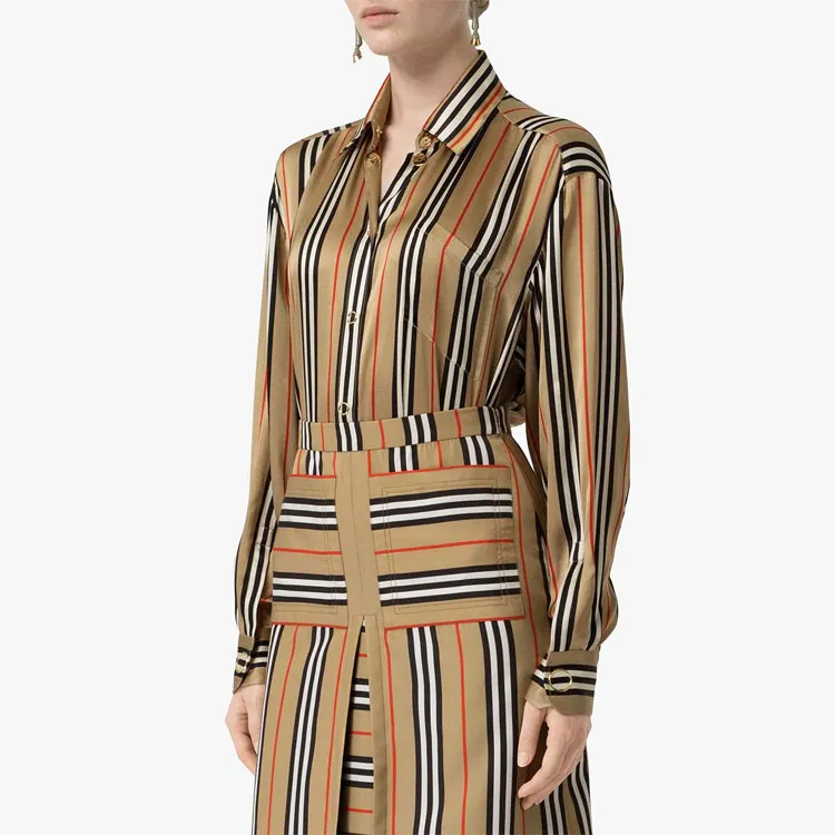 Burberry Shirts Women's Beige-2
