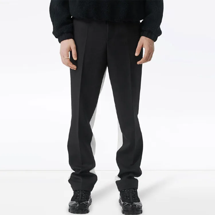 Burberry Casual Pants Men Black/White-3