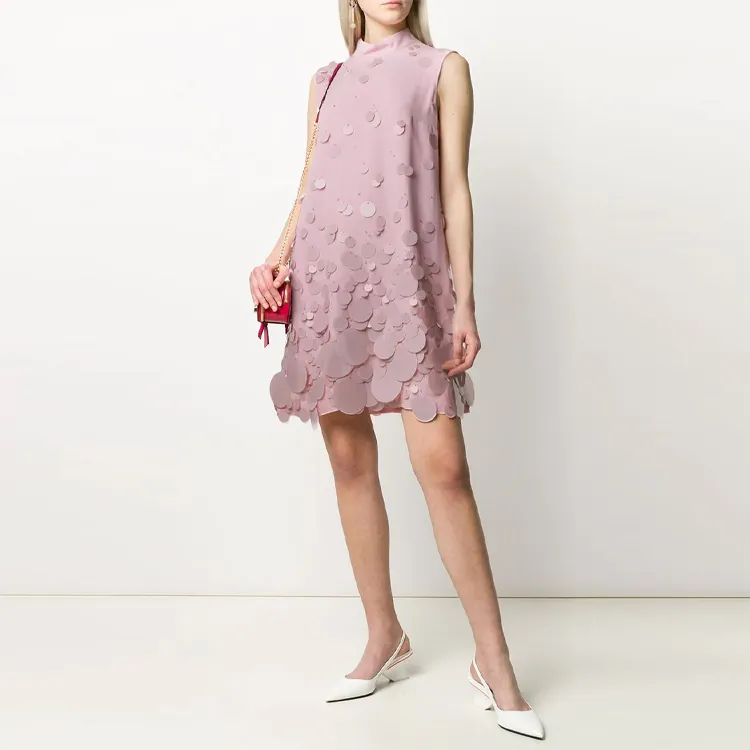 PRADA Sleeveless Dress Women's Pink-1