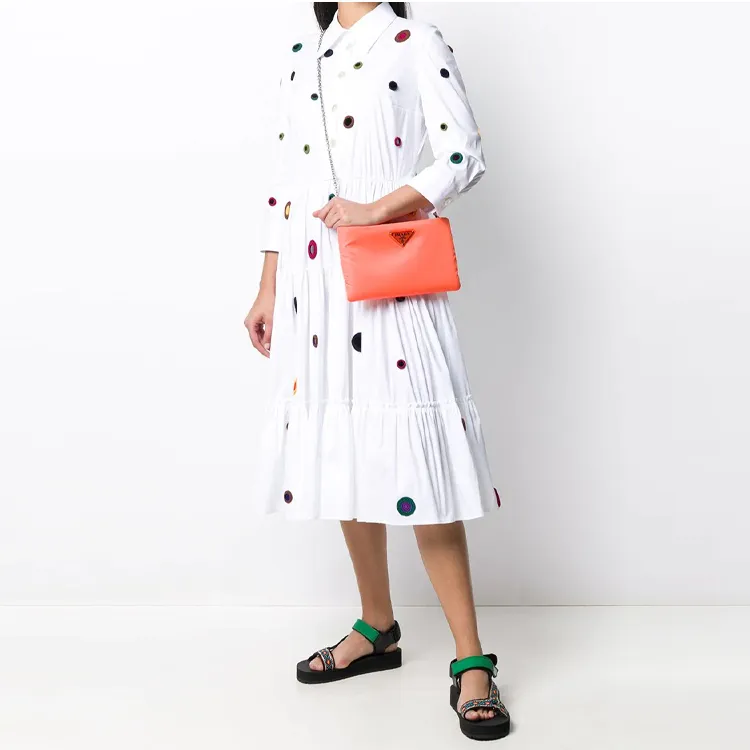 PRADA Long-Sleeved Dresses Women's White-1