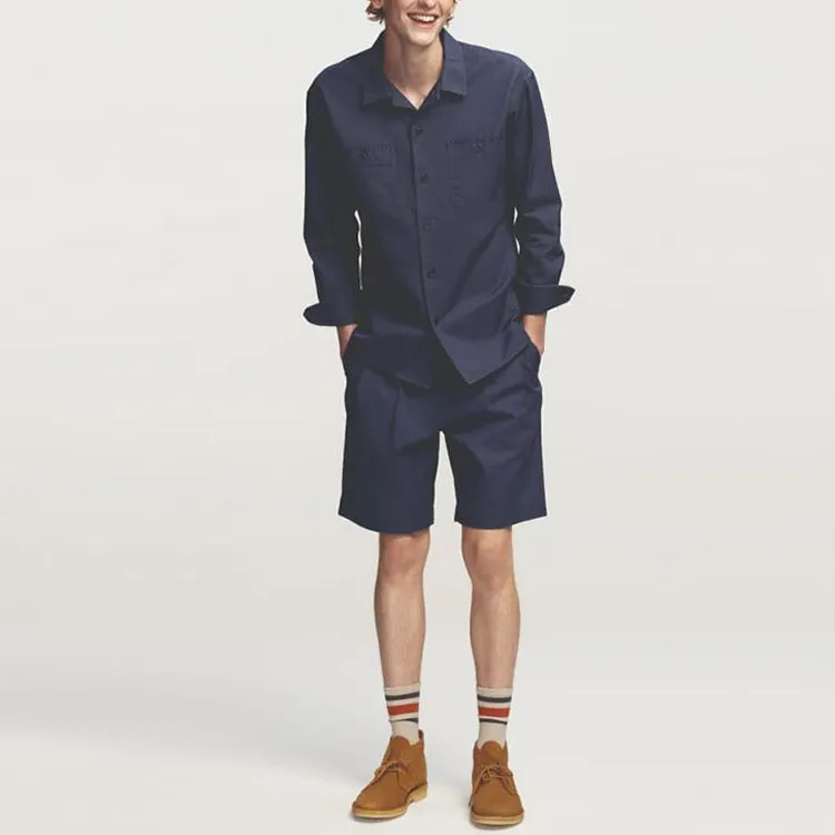 UNIQLO Casual Shorts Men Blue-1