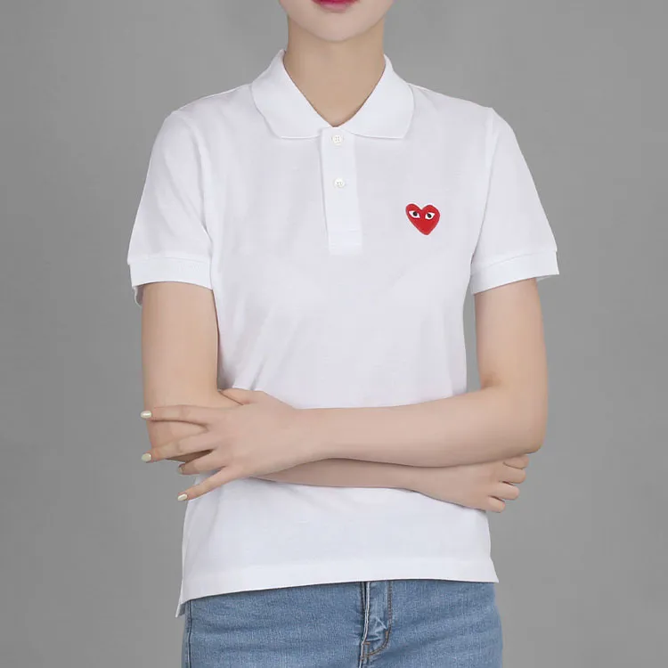 CDG Play Polo Shirts Women's-3