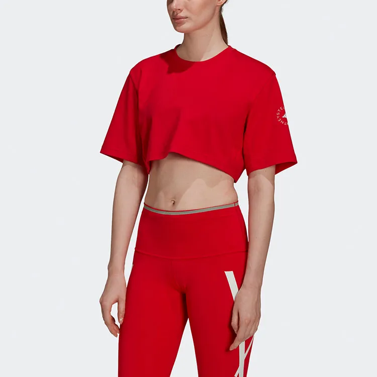Adidas ASMC Crop Tops Women's Red-1