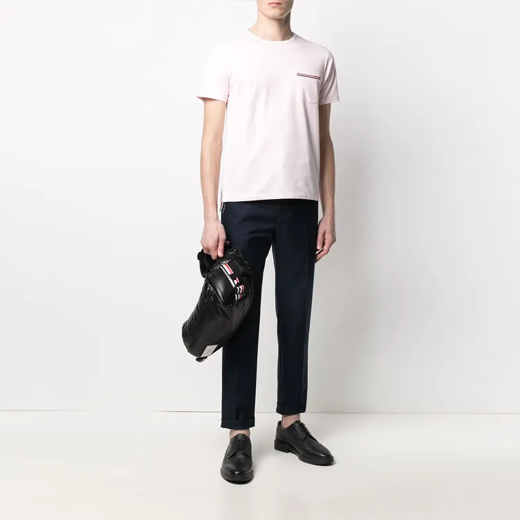 THOM BROWNE T Shirts Men Pink-3