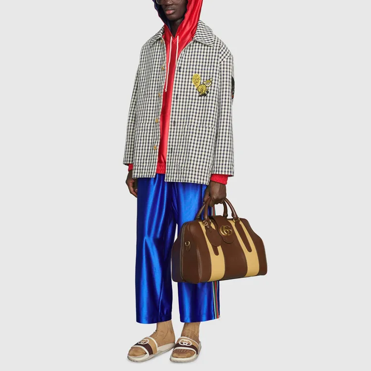 GUCCI Shiny Jersey Hooded Sweatshirt With Web-4
