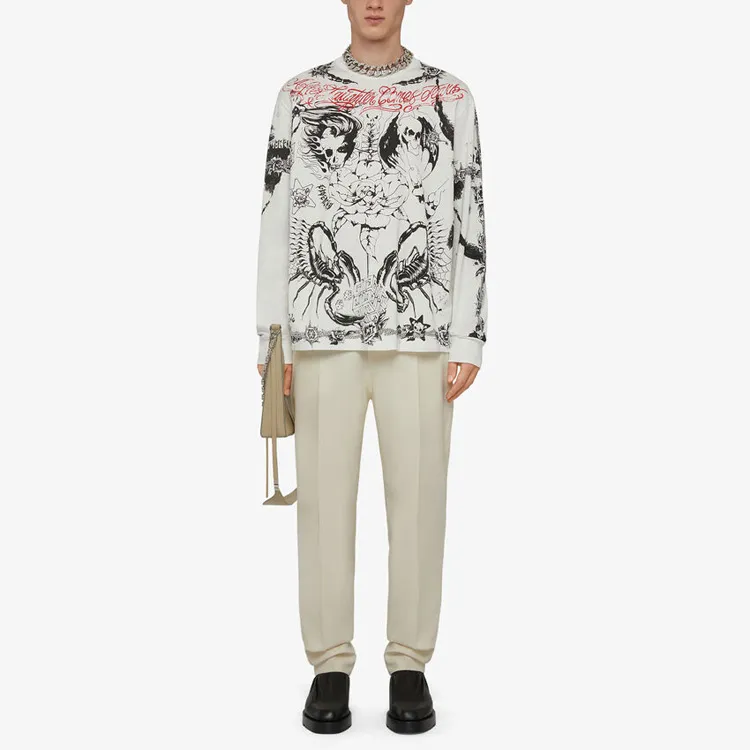 Givenchy Tattoo print Crew neck Sweatshirt-1