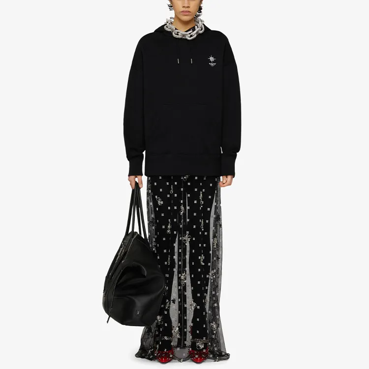 Givenchy Oversized Printed Hoodie 'Black'-1