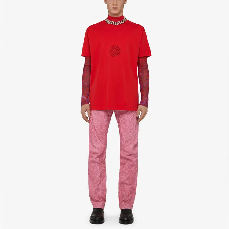 Givenchy Leopard Print Mesh Long Sleeve Shirt From The Closet Of Lexie Liu-1