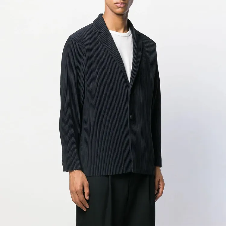 Homme Plissé Issey Miyake Business Suits Coats Men's Black-3