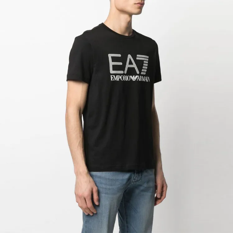 EMPORIO ARMANI EA7 T Shirts Men Black-2