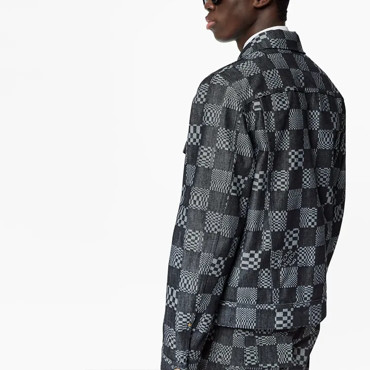 LOUIS VUITTON Distorted Damier Denim Jacket-4