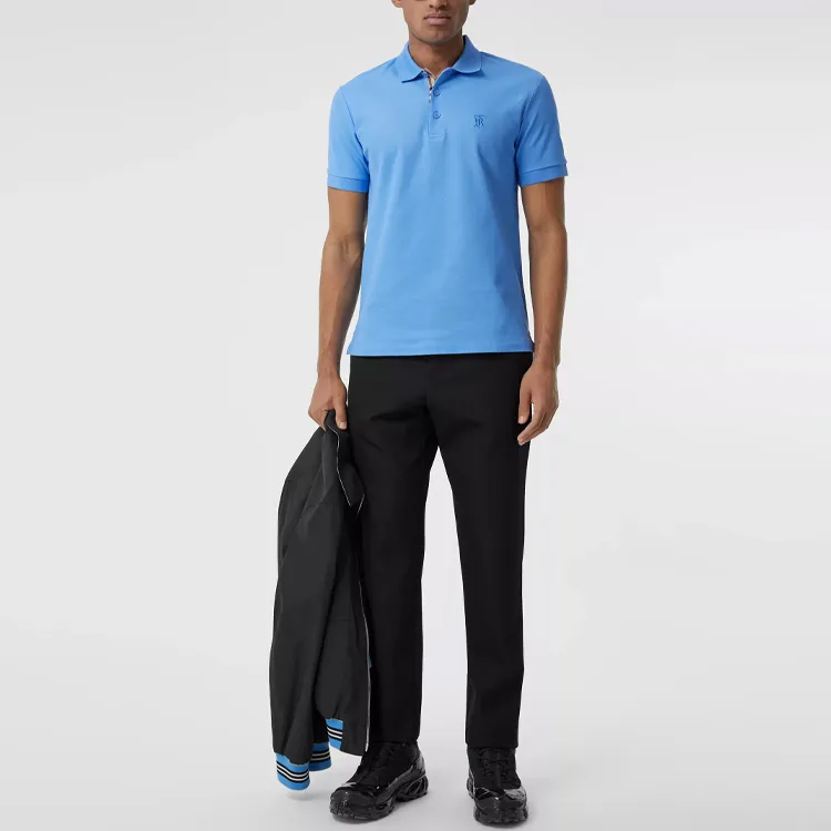 Burberry Polo Shirt Men's Sky Blue-1