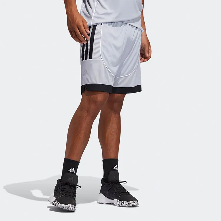 Adidas Basketball Shorts Men's Silver Gray-1