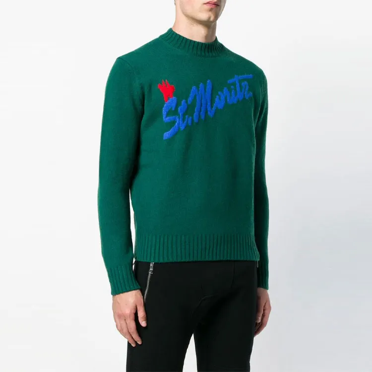 Moncler Cashmere Sweaters Men Green-1