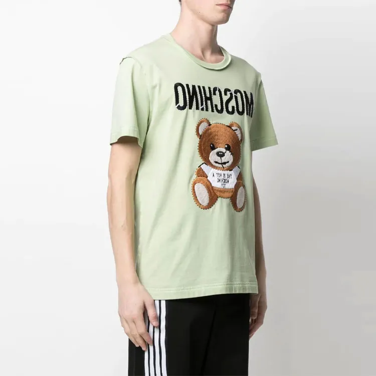 MOSCHINO SS21 T Shirt Men's Green-3
