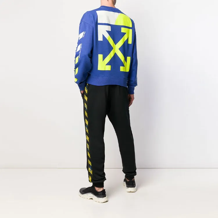 OFF WHITE Diagonal Split Logo Sweatshirt-4