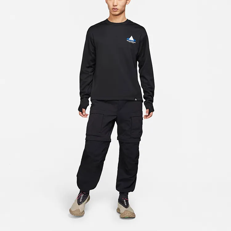 Nike ACG Drop Shoulder Sleeve T Shirt Men's Black-1