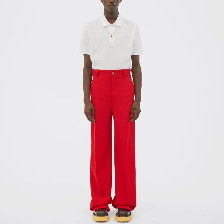 Bottega Veneta Polo Shirts Men Pink Chalk White-2