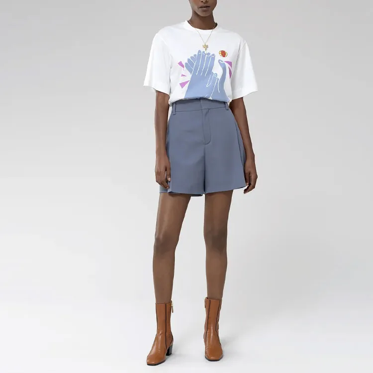 Chloé Casual Shorts Women's Blue-1
