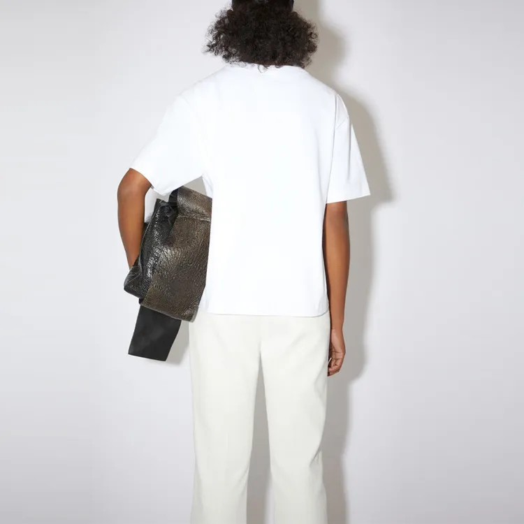 Acne Studios Women'ss Logo T shirt Optic White-2