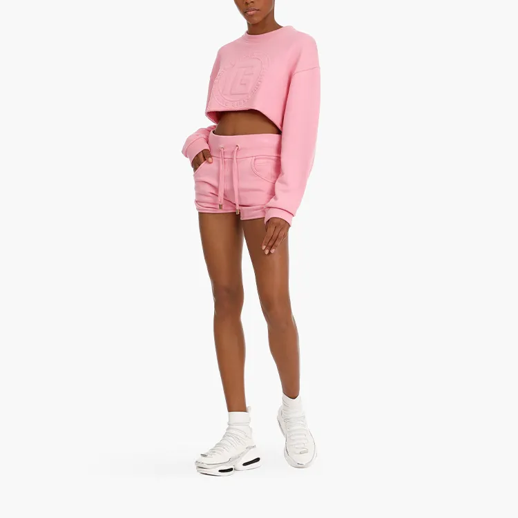 BALMAIN Sweatshirts Women's Light Pink-3