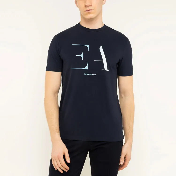 EMPORIO ARMANI T Shirts Men Navy Blue-2