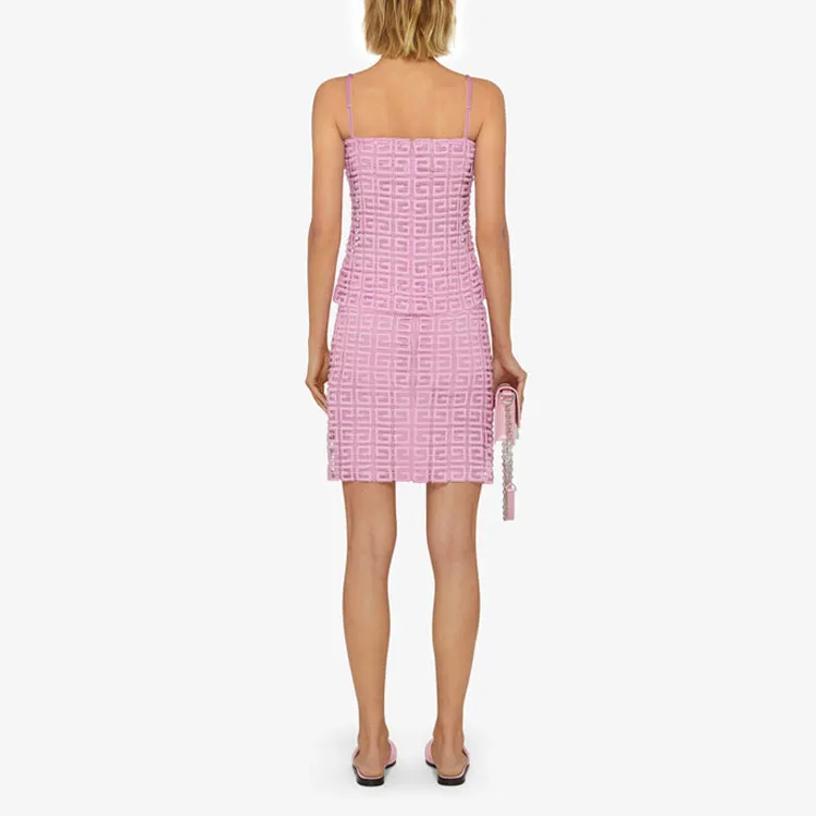 Givenchy 4G Guipure Lace Skirt 'Pink'-2