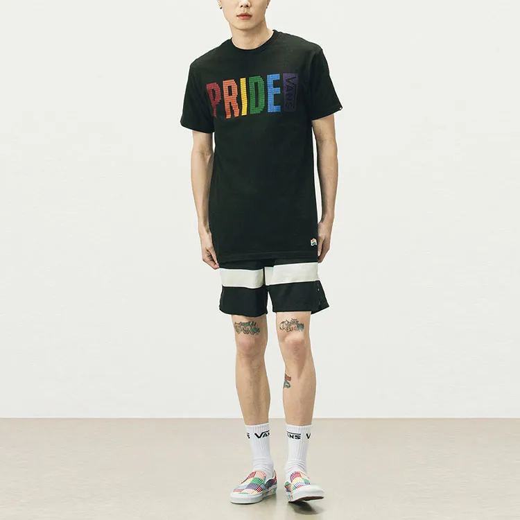 Vans X PRIDE T Shirts Unisex Black-3