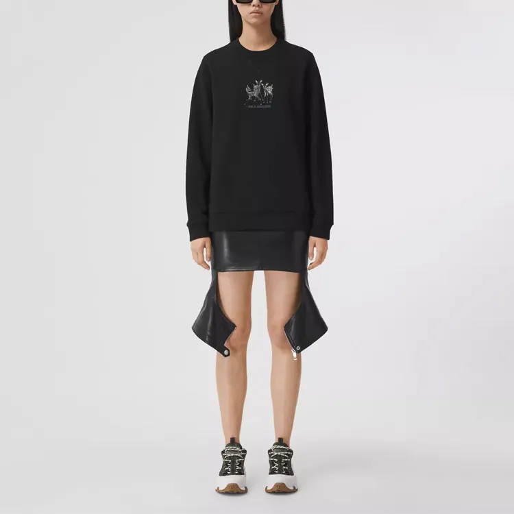 Burberry Sweatshirt Women's Black-2