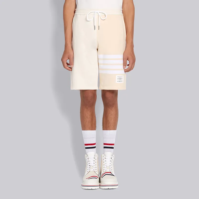 THOM BROWNE Sports Shorts Men Yellow-2