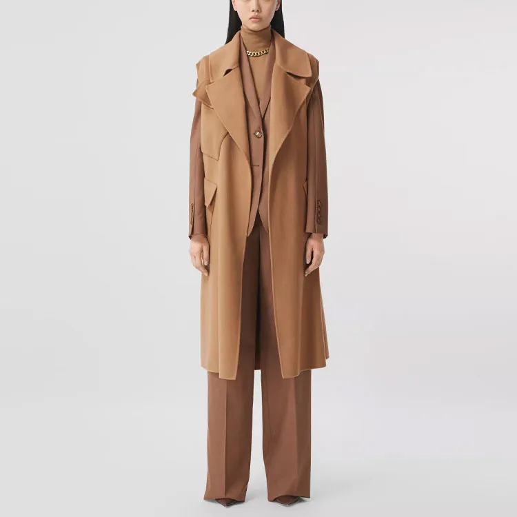 Burberry Velvet Jackets Women's Camel-1