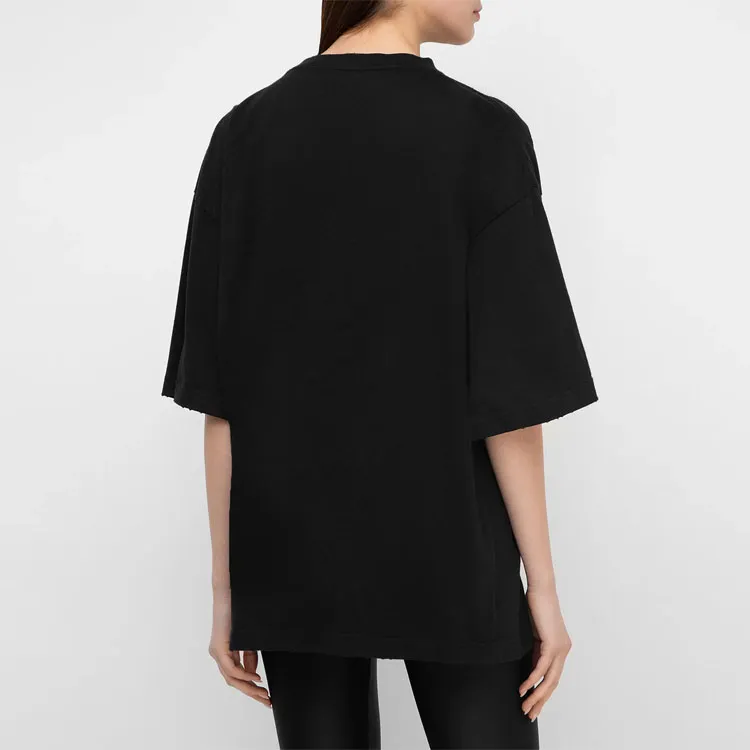 Balenciaga Athletes Oversized T Shirt 'Black/White'-3