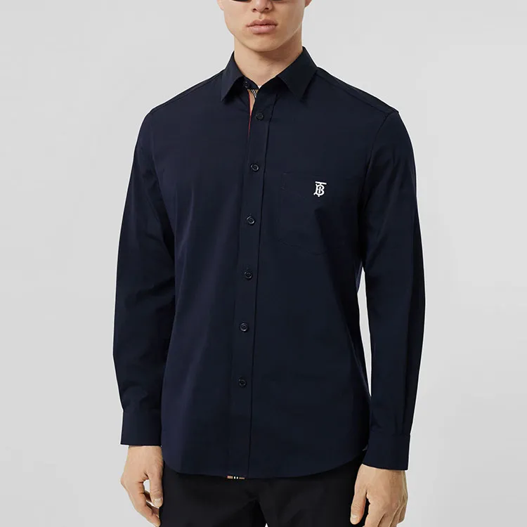 Burberry Monogram Motif Cotton Shirt-4
