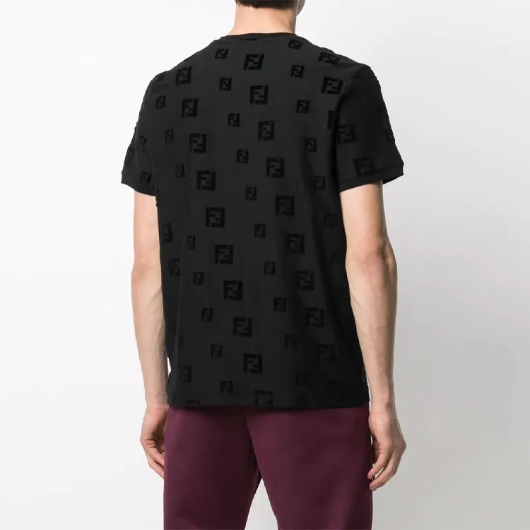 FENDI Regular T Shirt Men's Black-2
