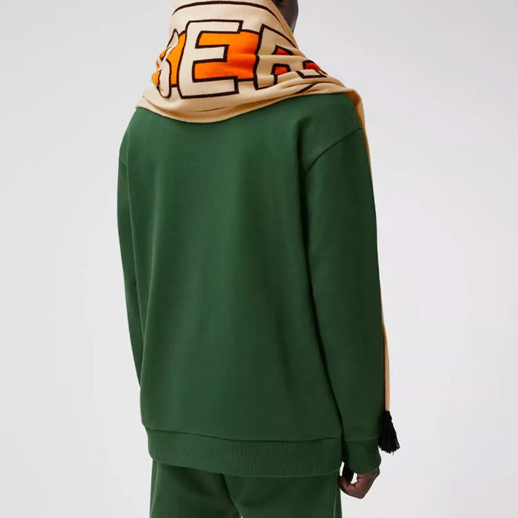 Burberry Sweatshirts Men Yellow Green-2