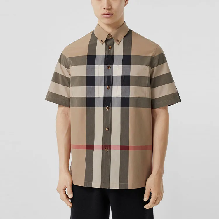 Burberry Thames Large Check Short Sleeve Shirt-2